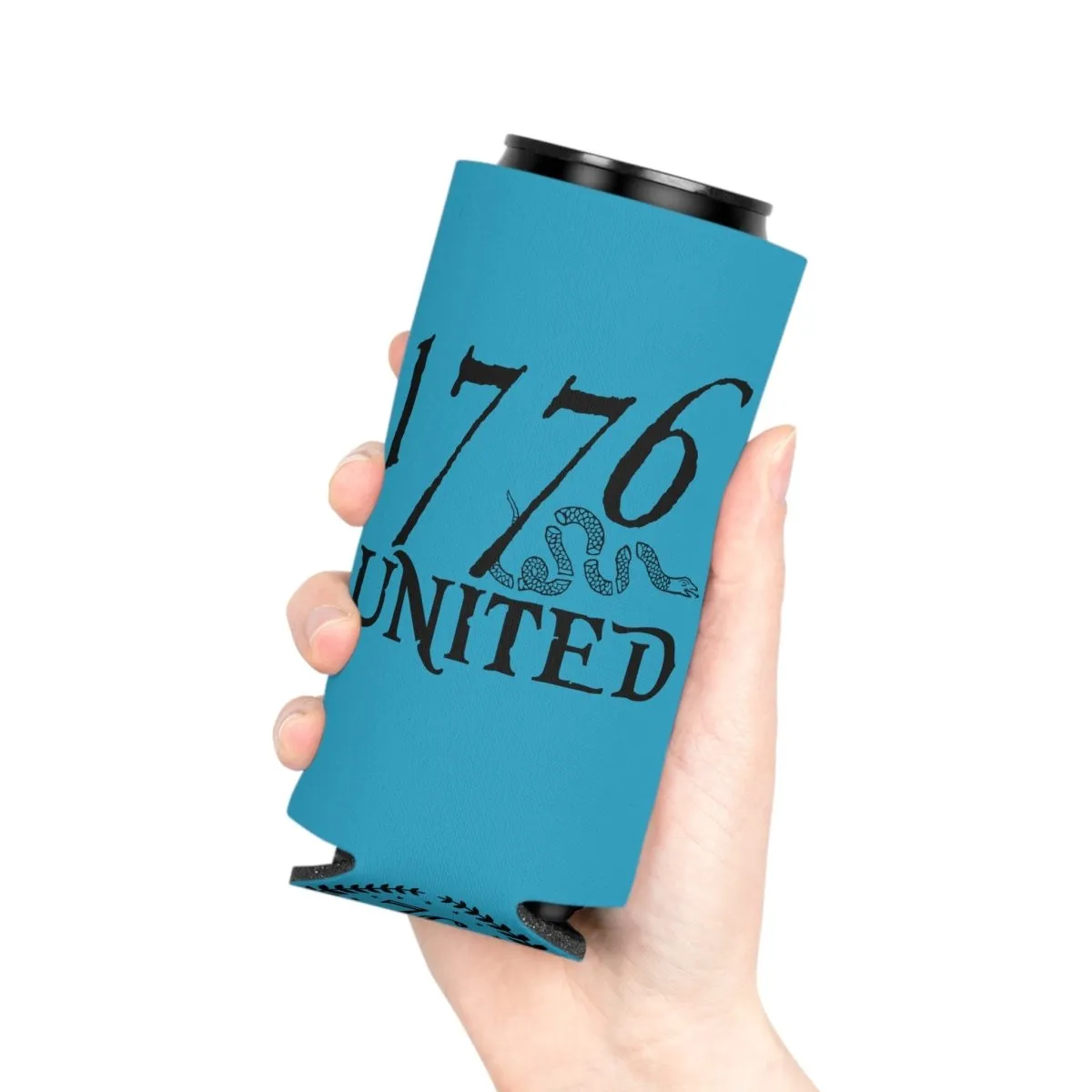 1776 United Logo Can Cooler