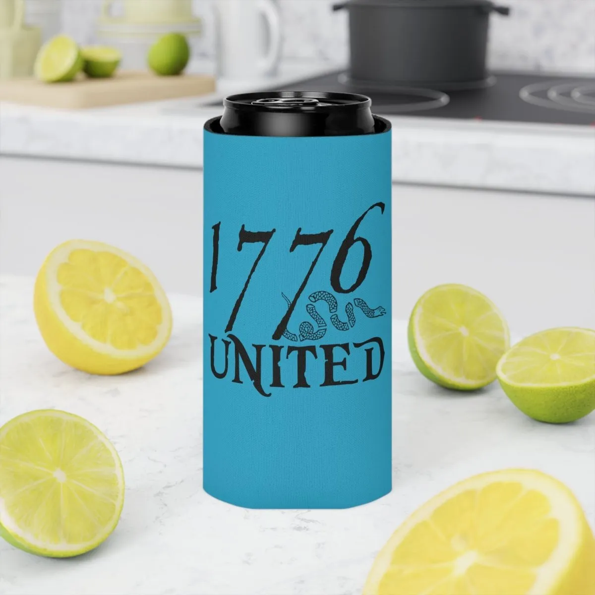 1776 United Logo Can Cooler