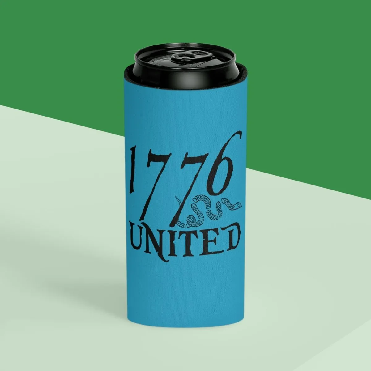 1776 United Logo Can Cooler