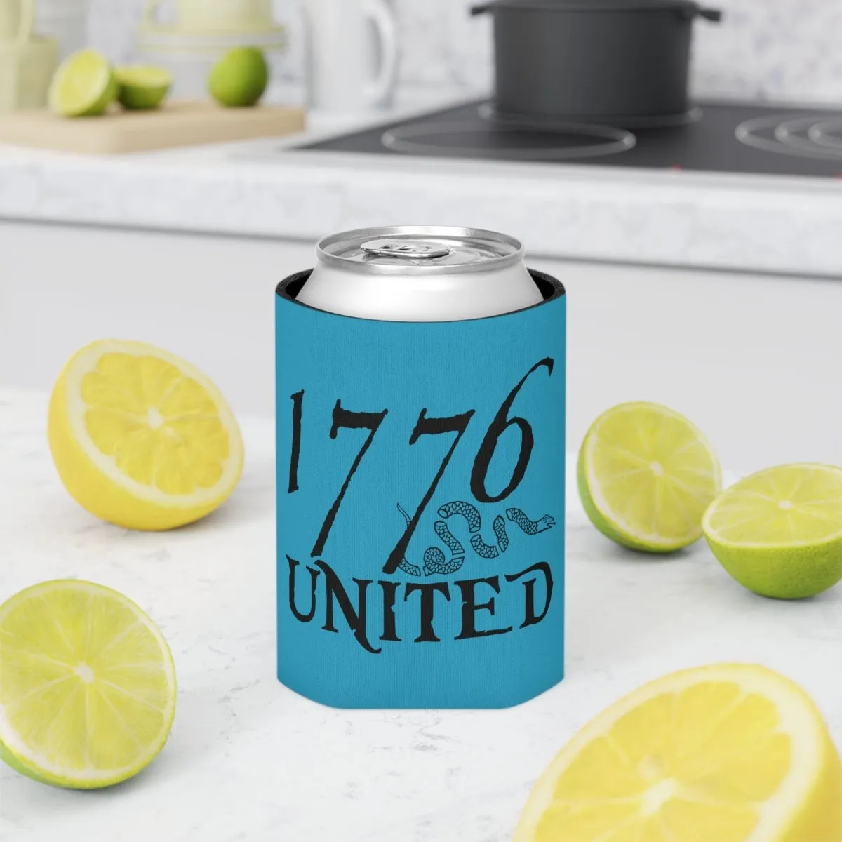 1776 United Logo Can Cooler