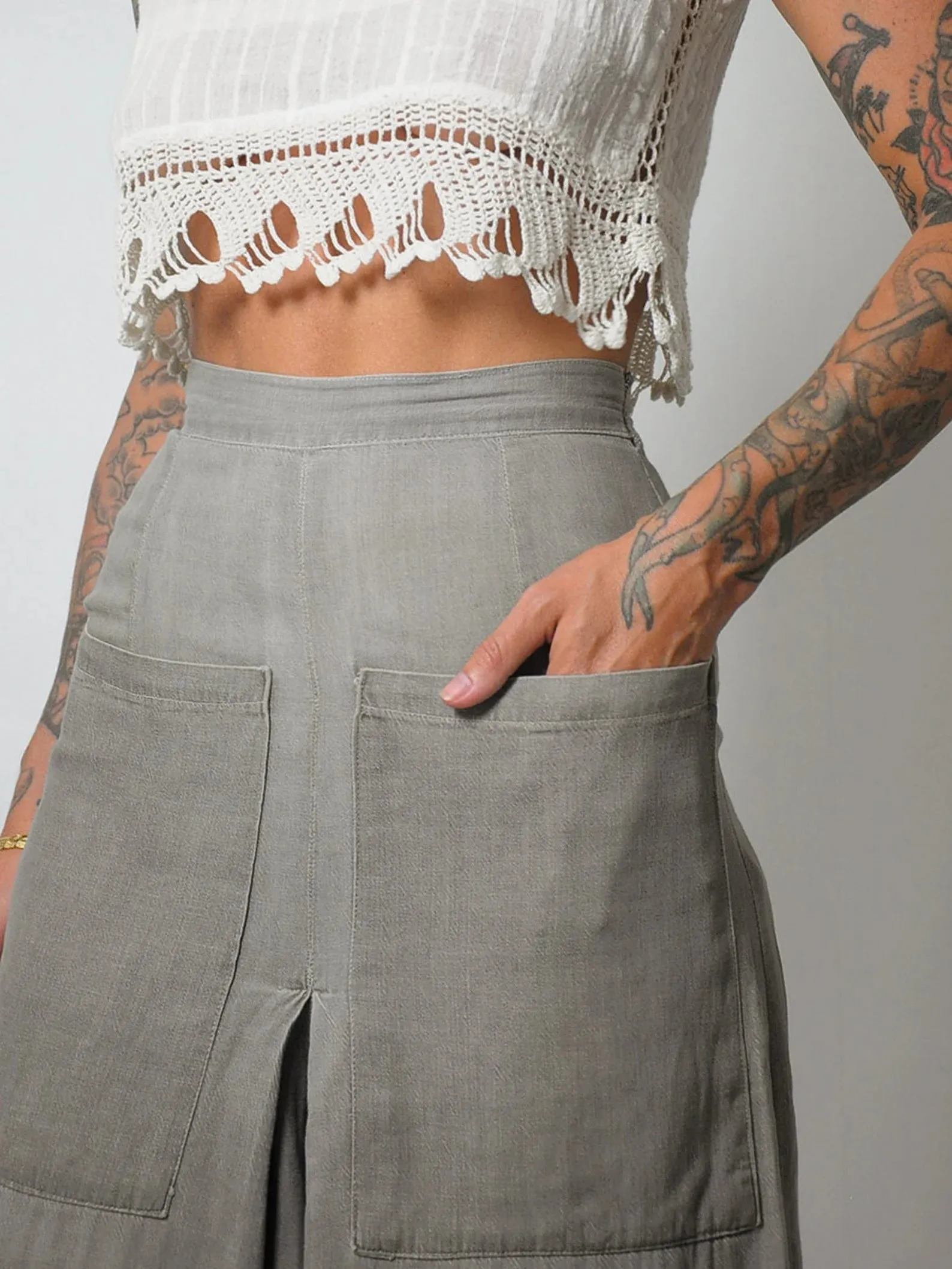 1940's Wide Leg Pleated Shorts