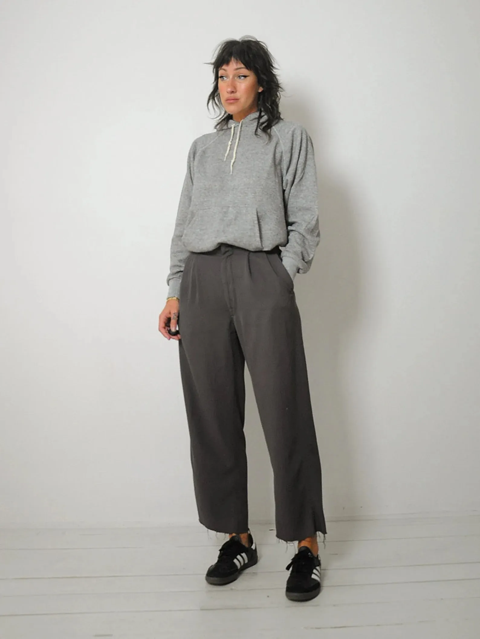 1950's Charcoal Trousers 27x27.5