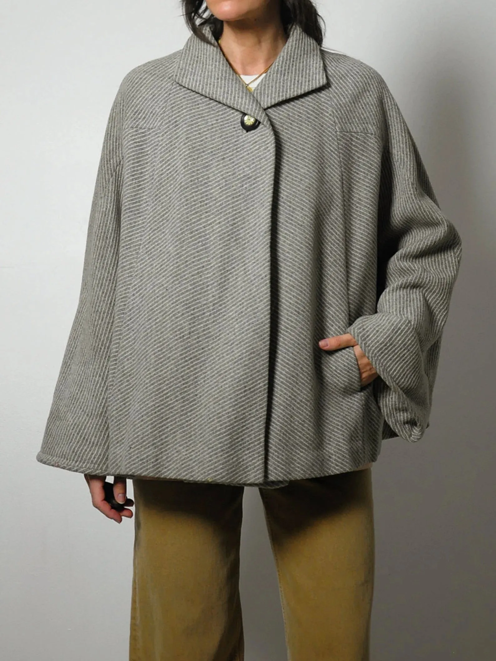 1950's Wool Tweed Swing Coat