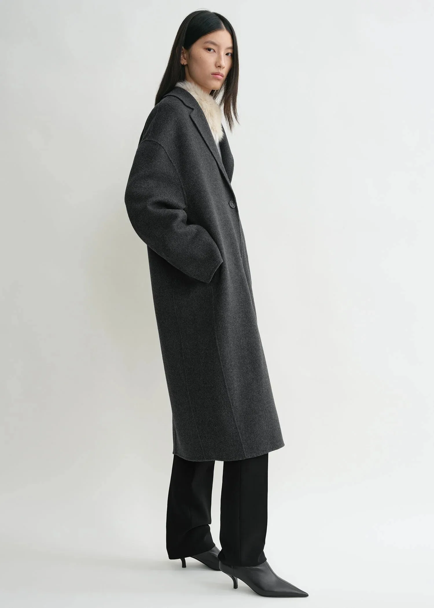 244WRO0138FB0006 Double cocoon coat