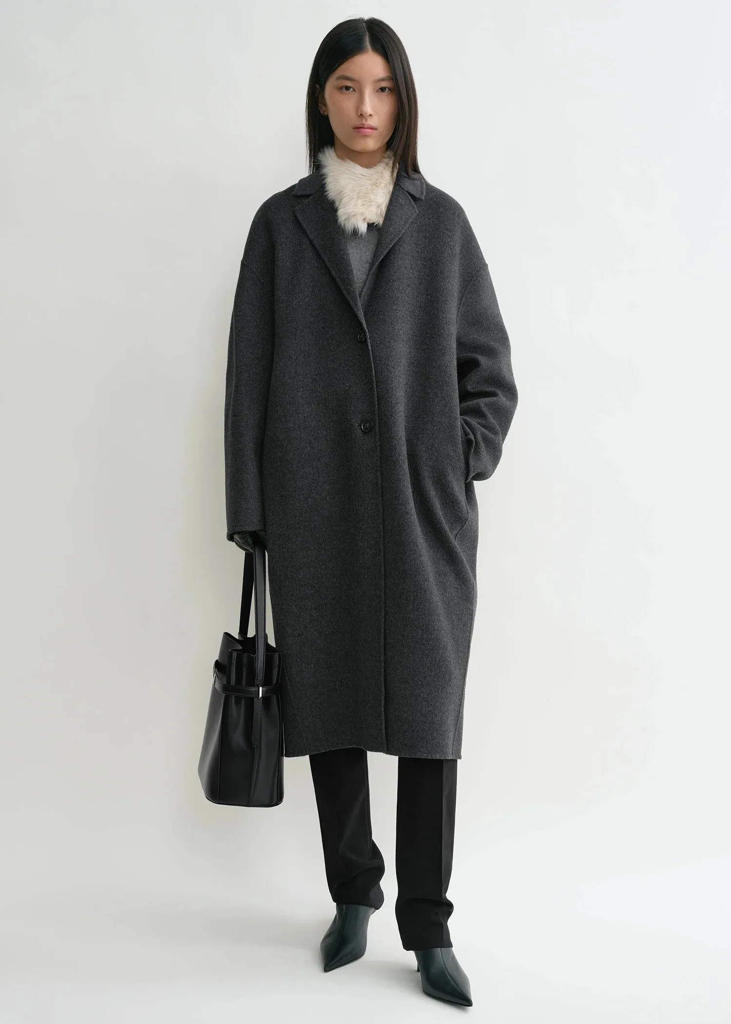 244WRO0138FB0006 Double cocoon coat