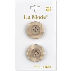 3/4" Tan Buttons | LaMode