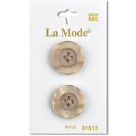 3/4" Tan Buttons | LaMode