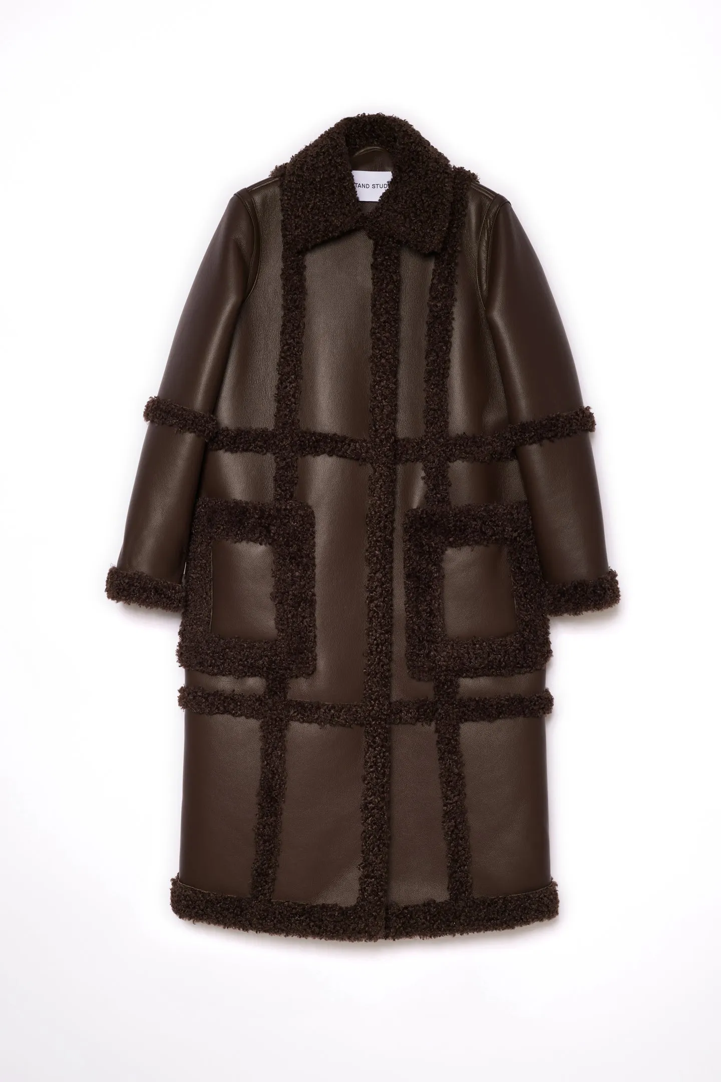 611009010 Patrice faux shearling coat