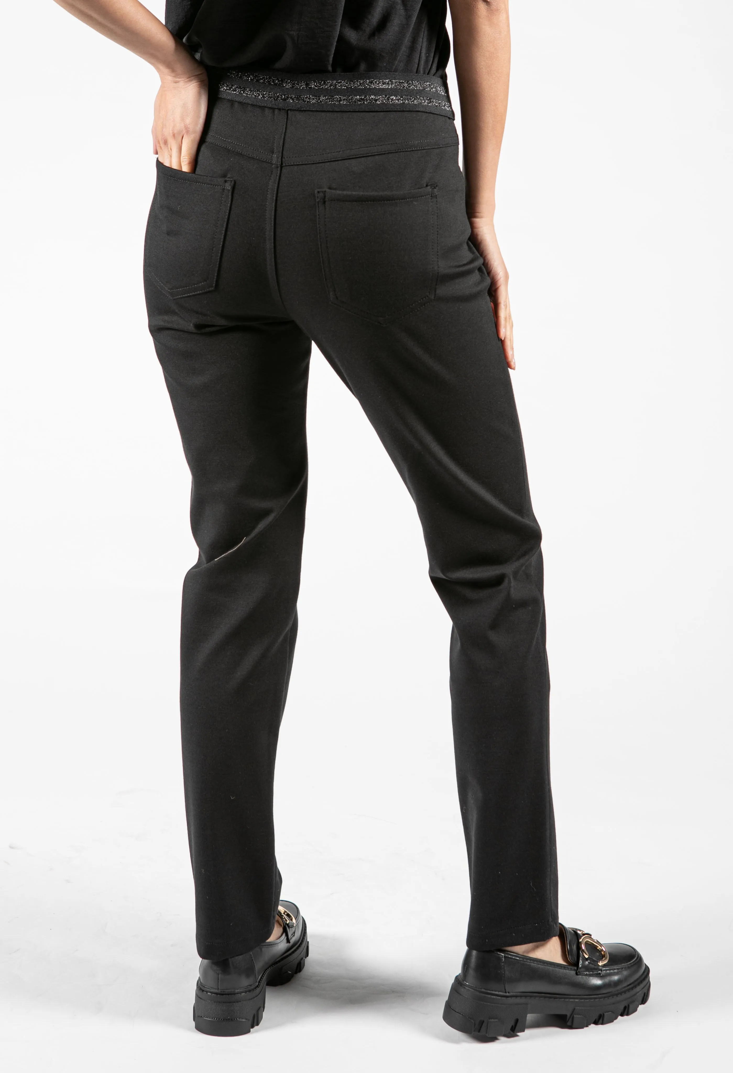 Angelika Trouser with Glittered Waistband