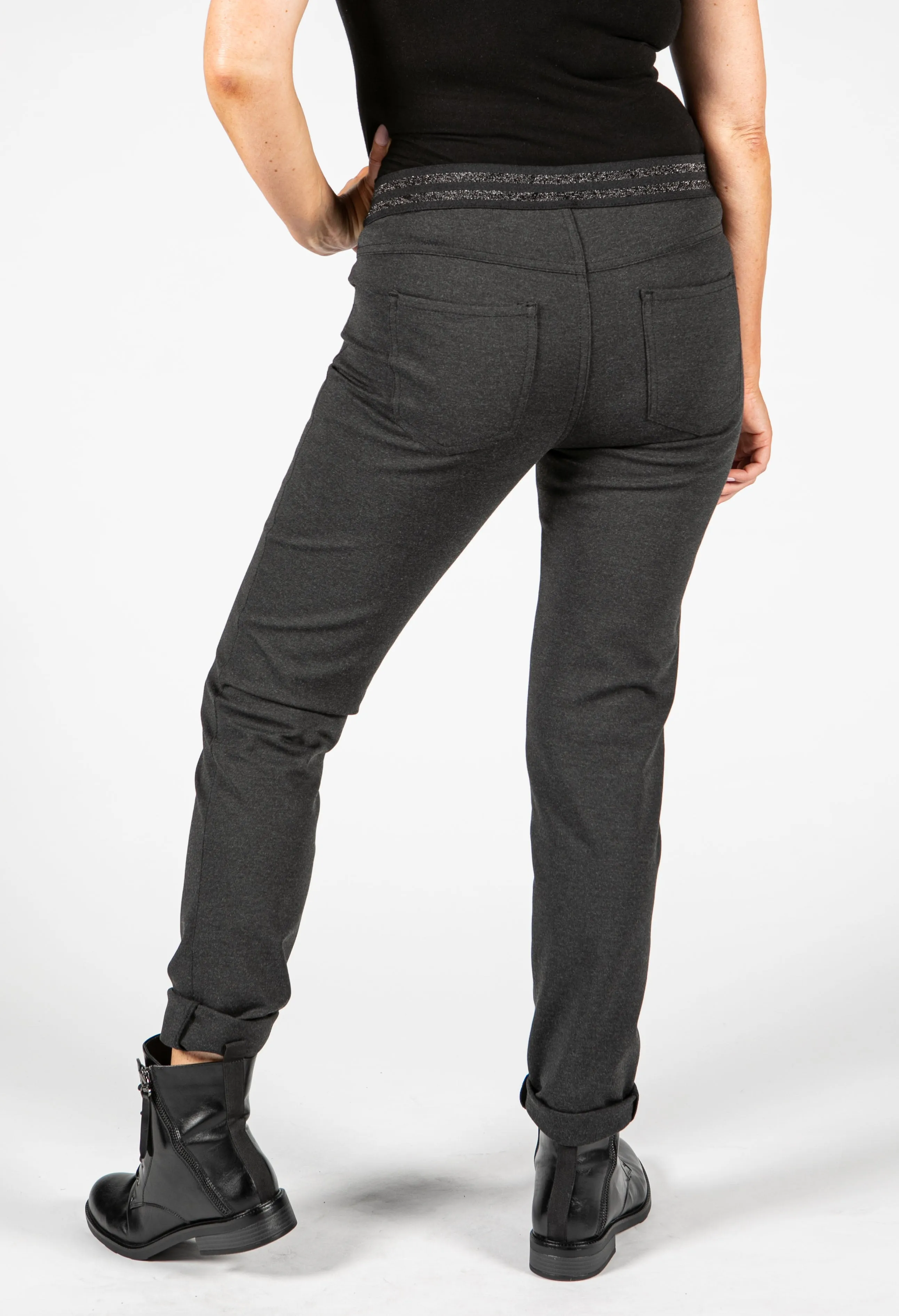 Angelika Trouser with Glittered Waistband