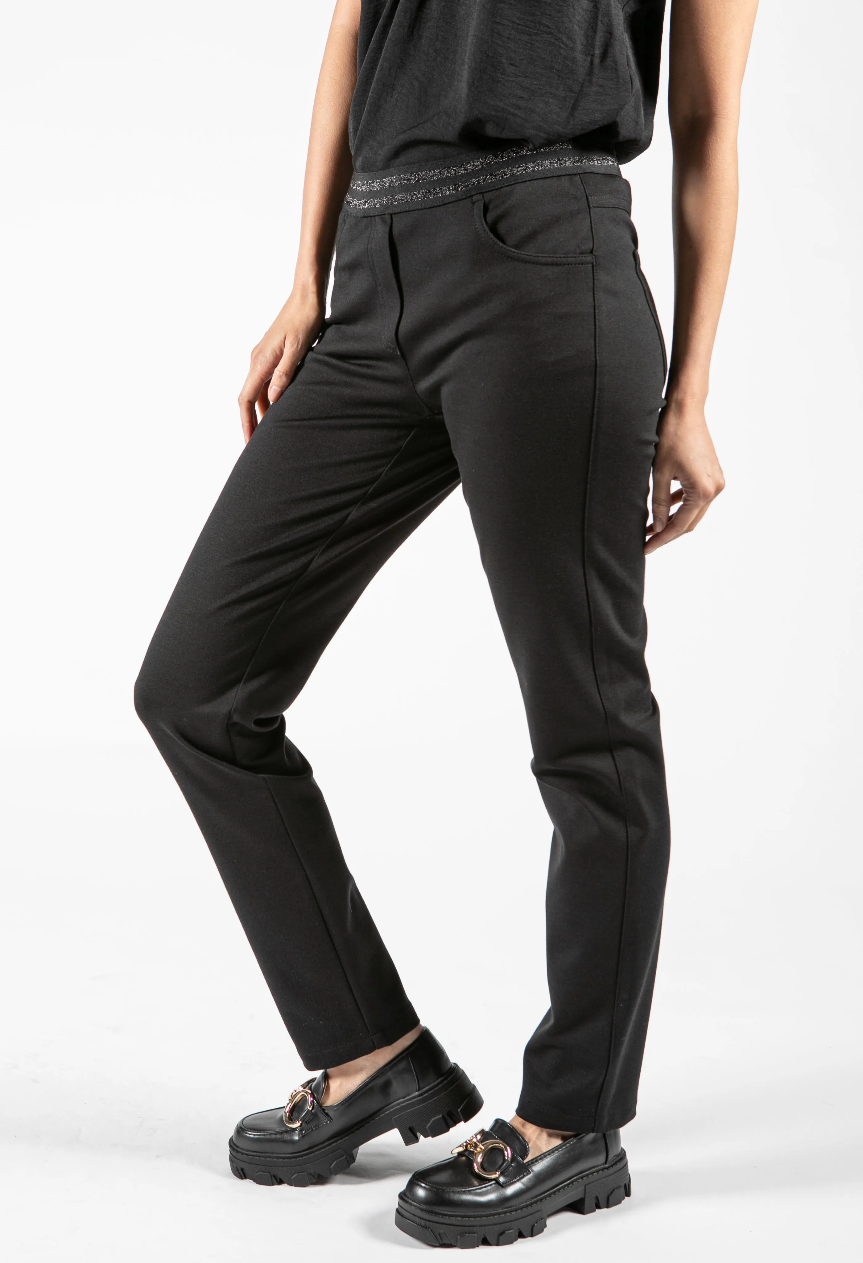 Angelika Trouser with Glittered Waistband