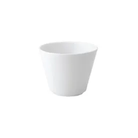 Anton Black 8 Oz Straight Sided Flared Bowl, White  6 /Case