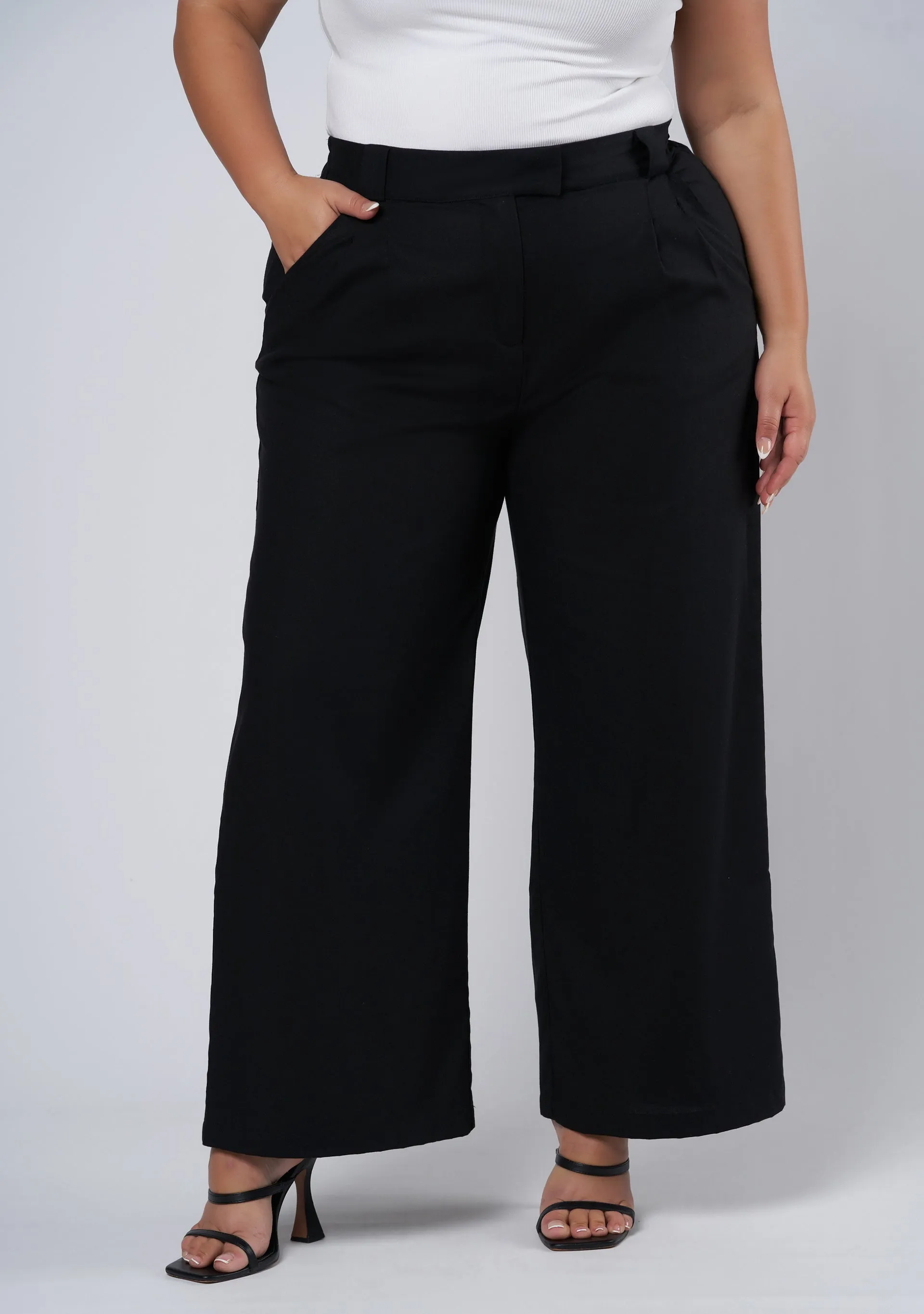 Athena Linen Wide Leg Pants