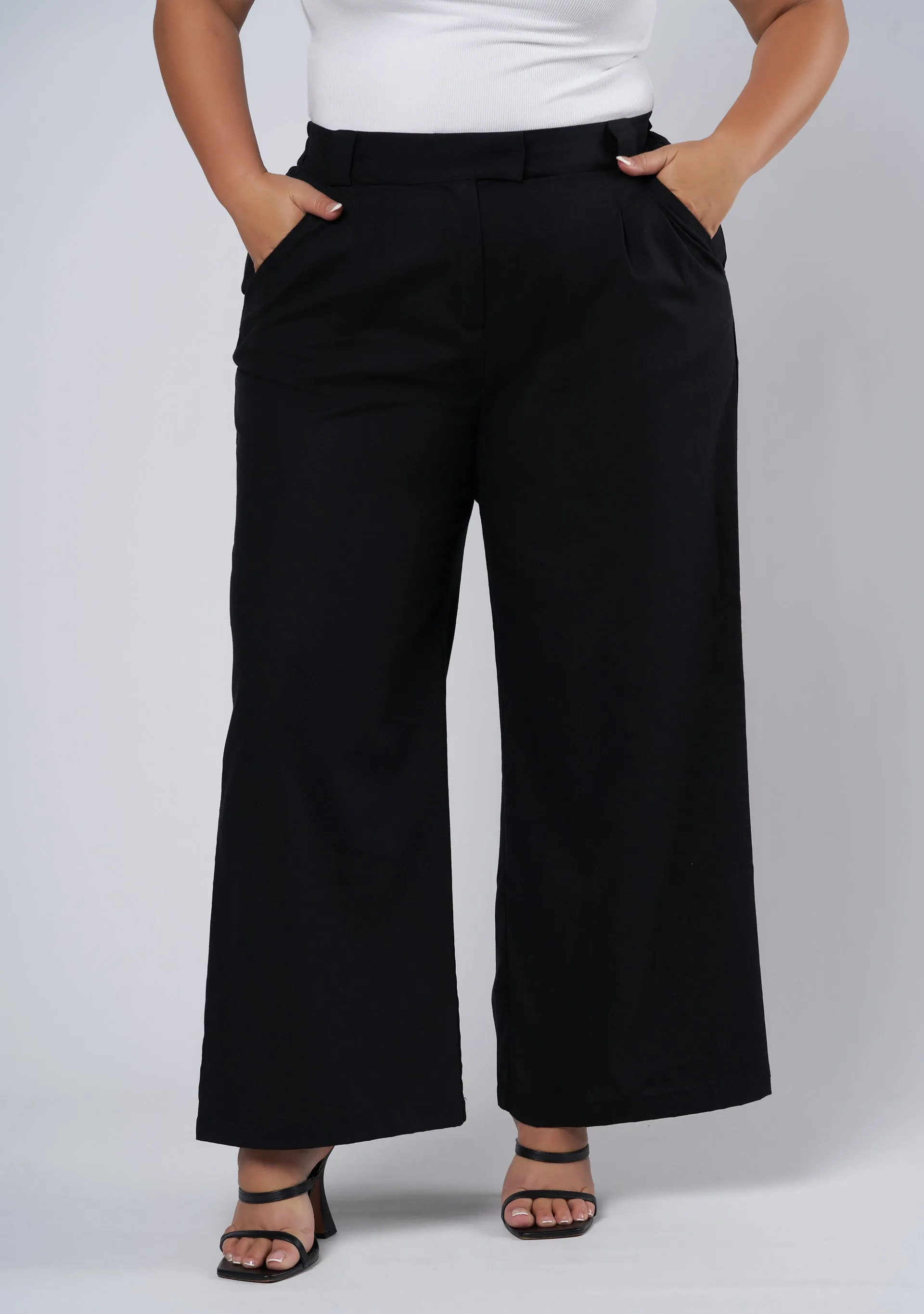 Athena Linen Wide Leg Pants