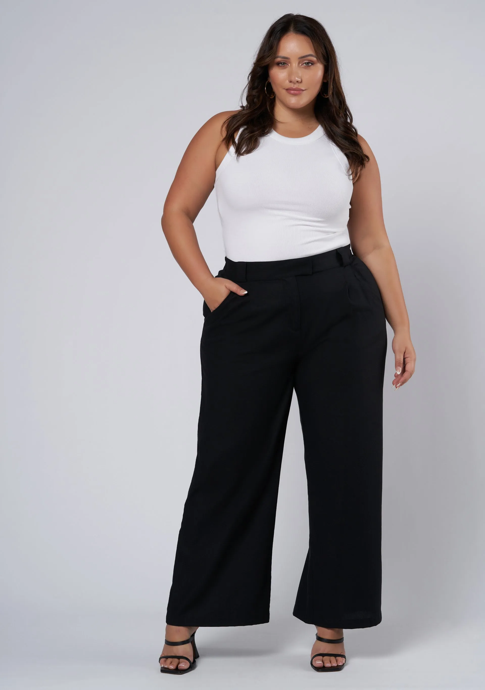 Athena Linen Wide Leg Pants