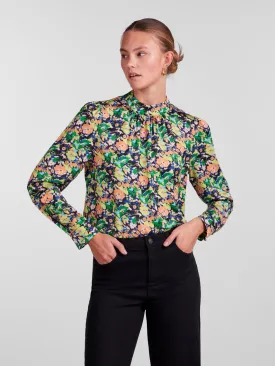 Avina Blouse (Black MULTI FLOWERS)