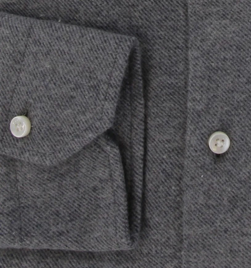 Barba Napoli Gray Shirt - Slim