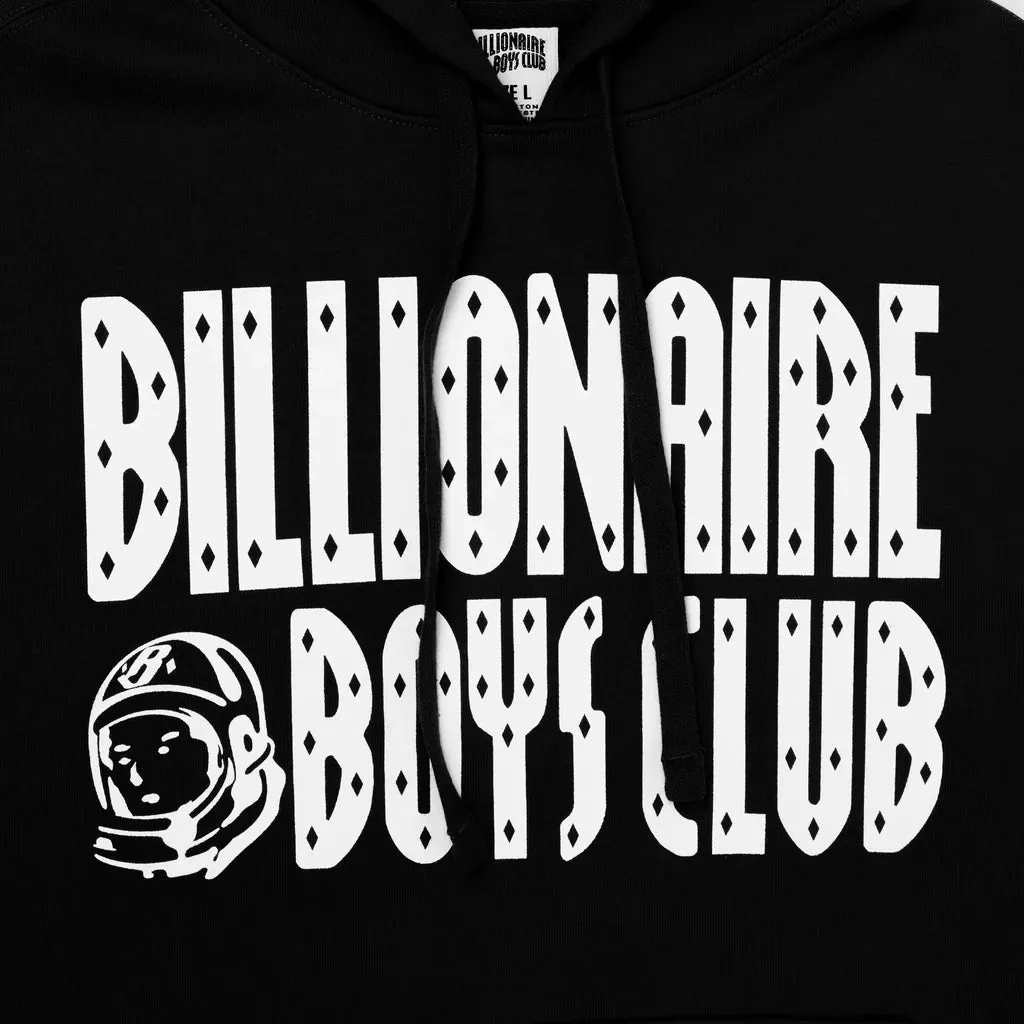 BBC "STRAIGHT FONT" HOODIE BLACK