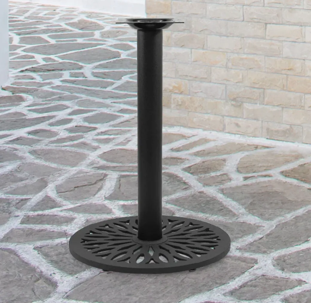 Black Leaf Designer Table Base