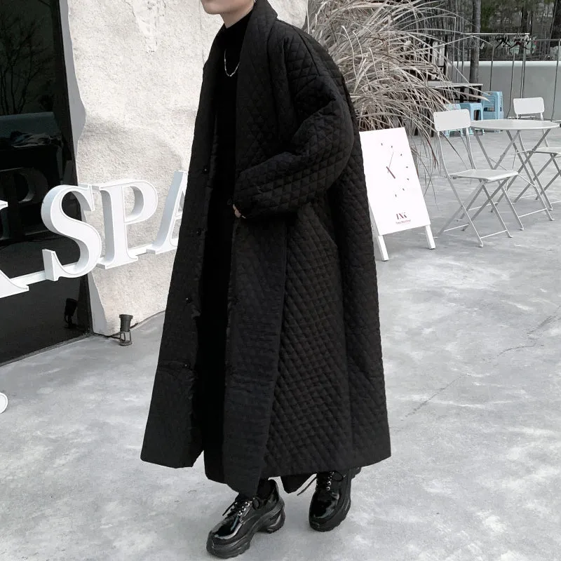 Black Warm Loose Long Coat