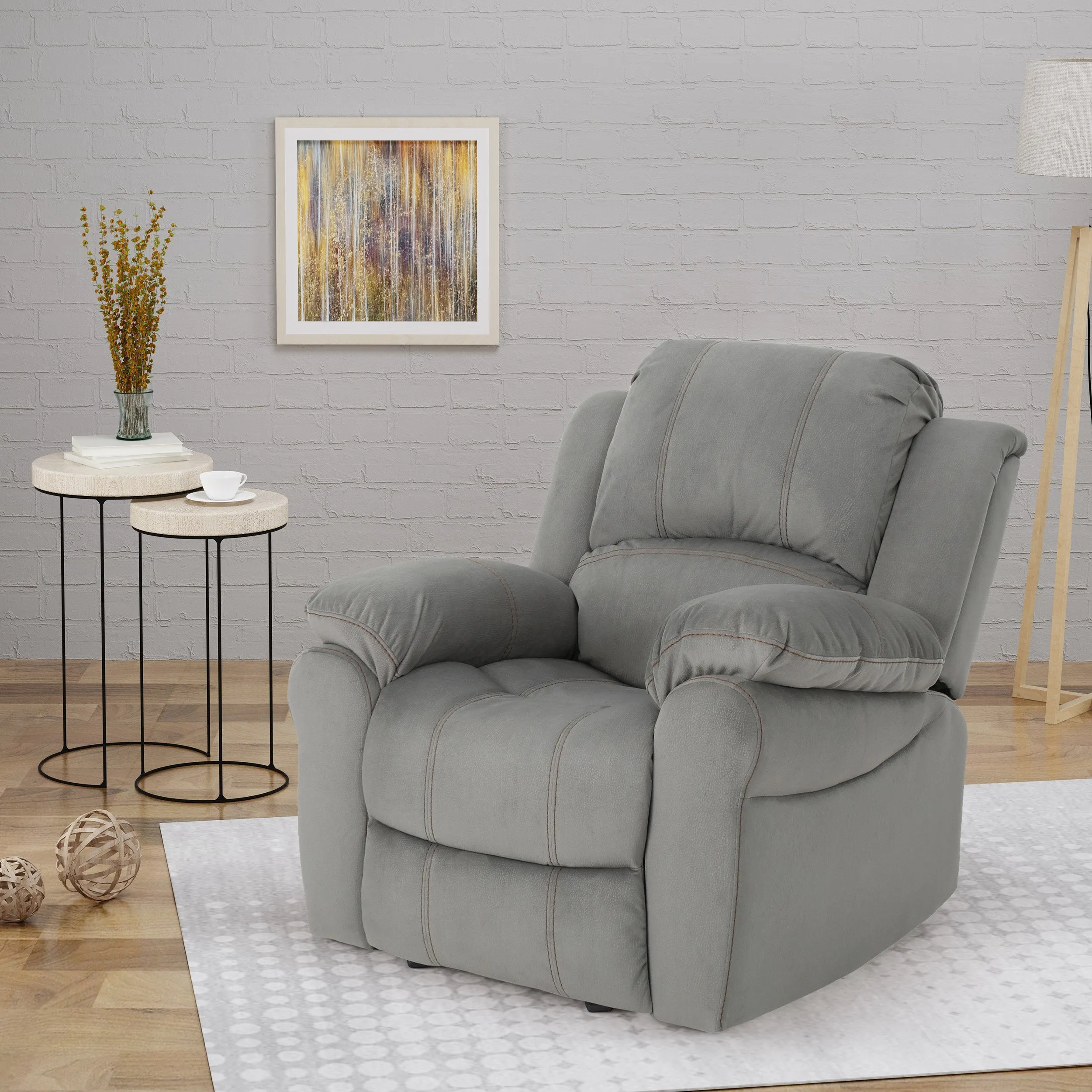 Bubba Microfiber Gliding Recliner - NH356403