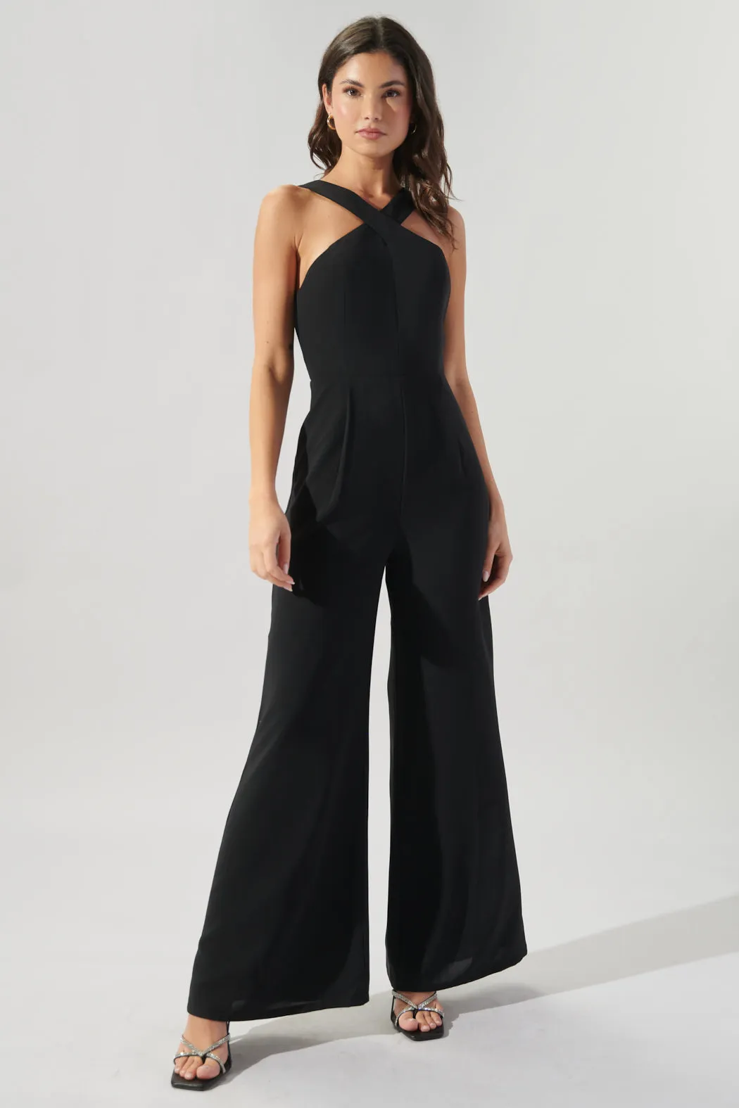 Caline Cross Neck Jumpsuit