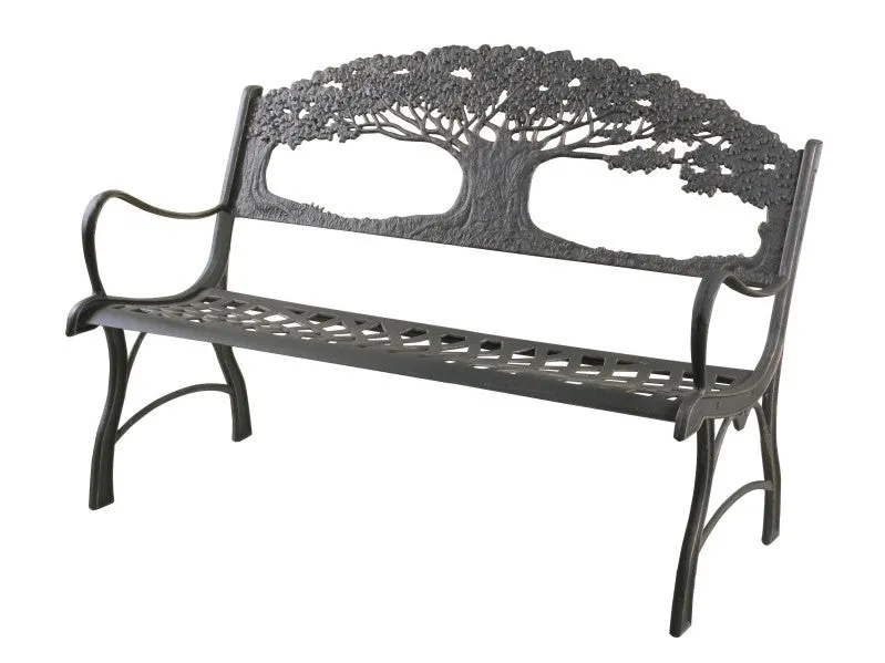 Cast Iron Bench Tree of Life