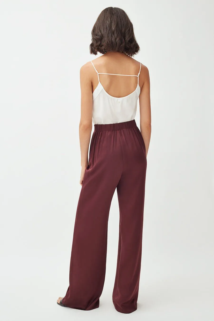 Charmeuse Wide-Leg Pant