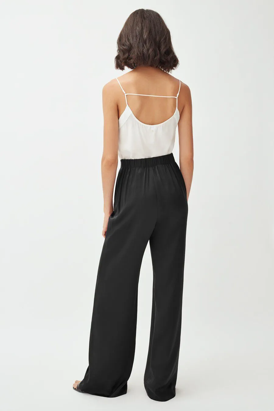 Charmeuse Wide-Leg Pant