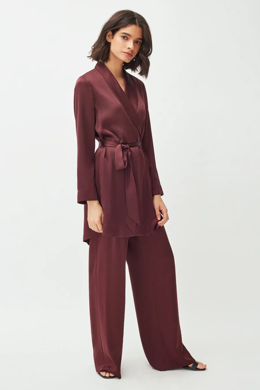 Charmeuse Wide-Leg Pant