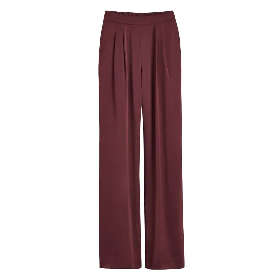 Charmeuse Wide-Leg Pant