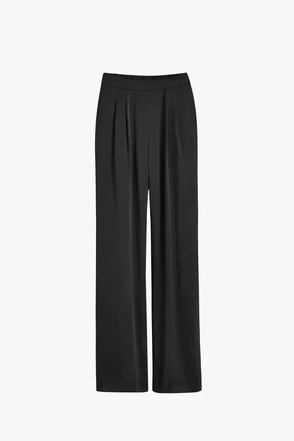 Charmeuse Wide-Leg Pant