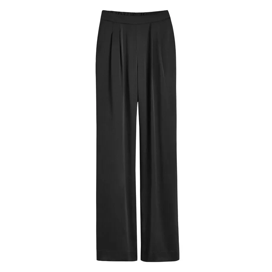 Charmeuse Wide-Leg Pant