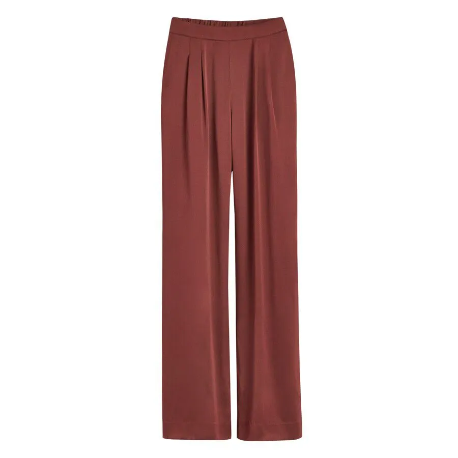 Charmeuse Wide-Leg Pant