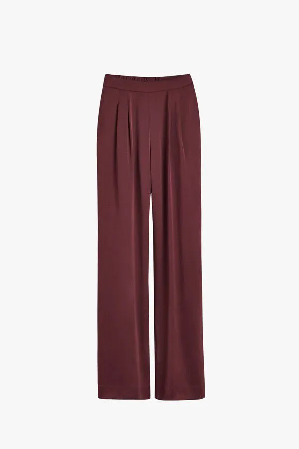 Charmeuse Wide-Leg Pant