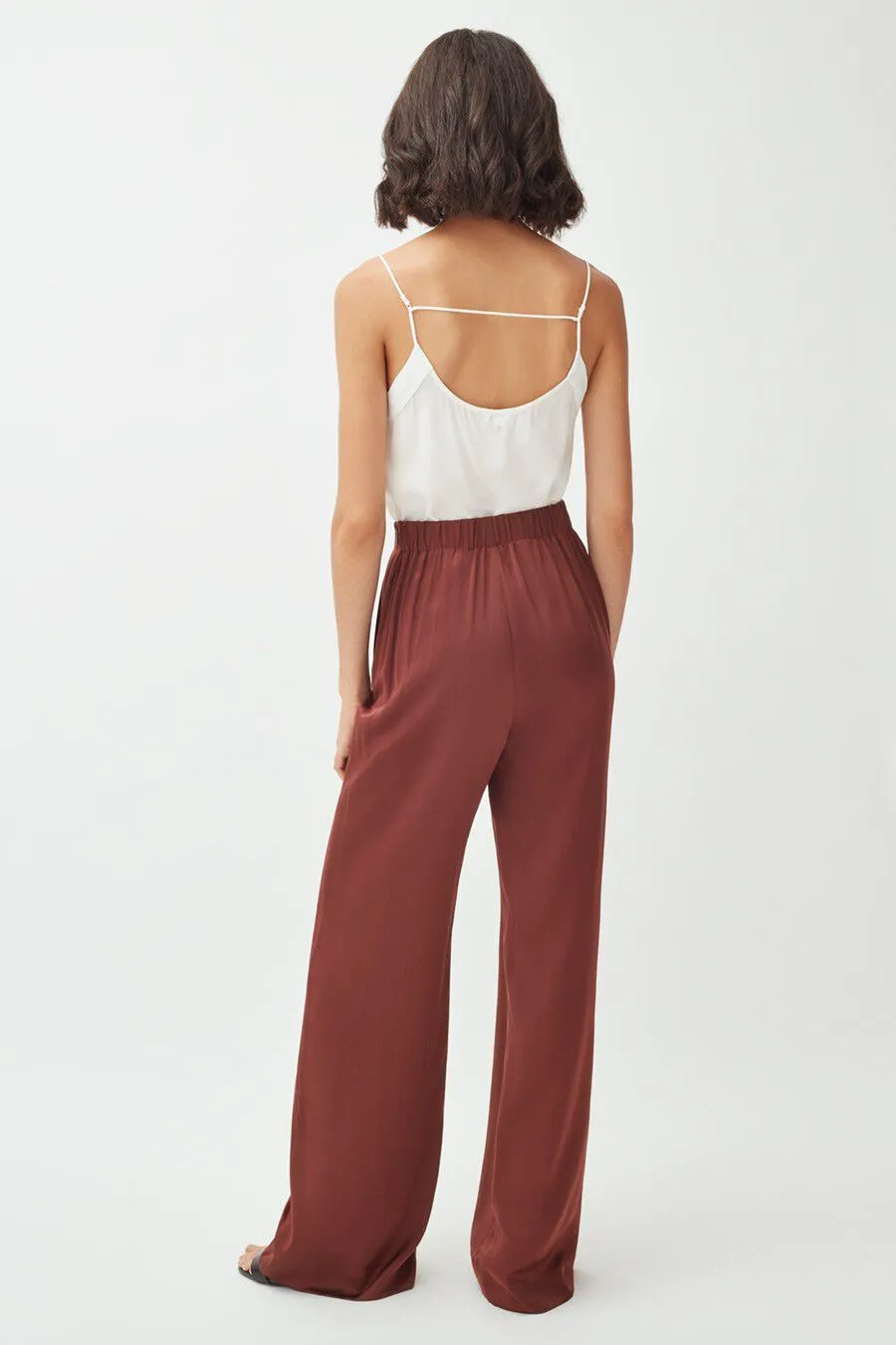 Charmeuse Wide-Leg Pant