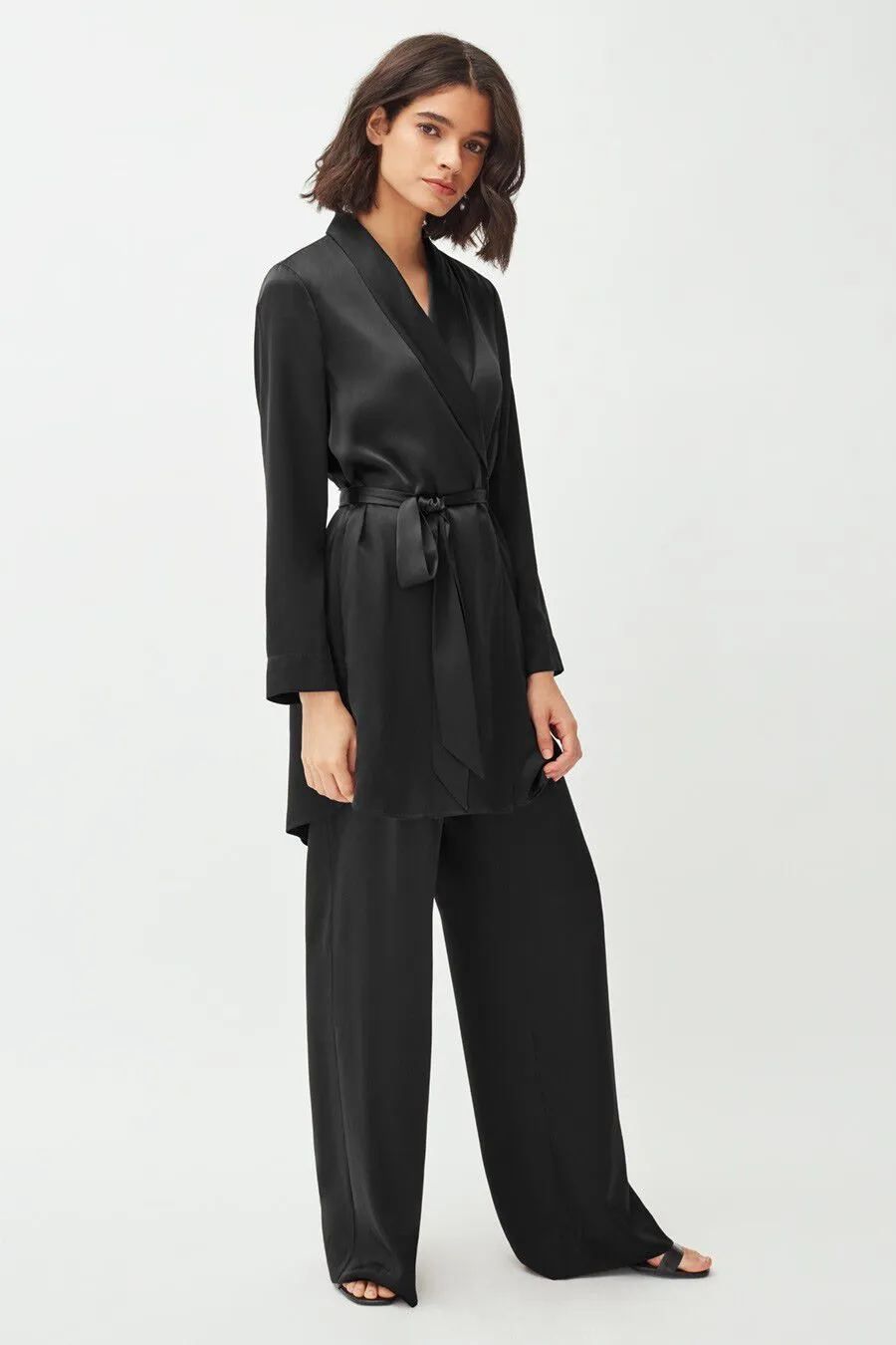 Charmeuse Wide-Leg Pant