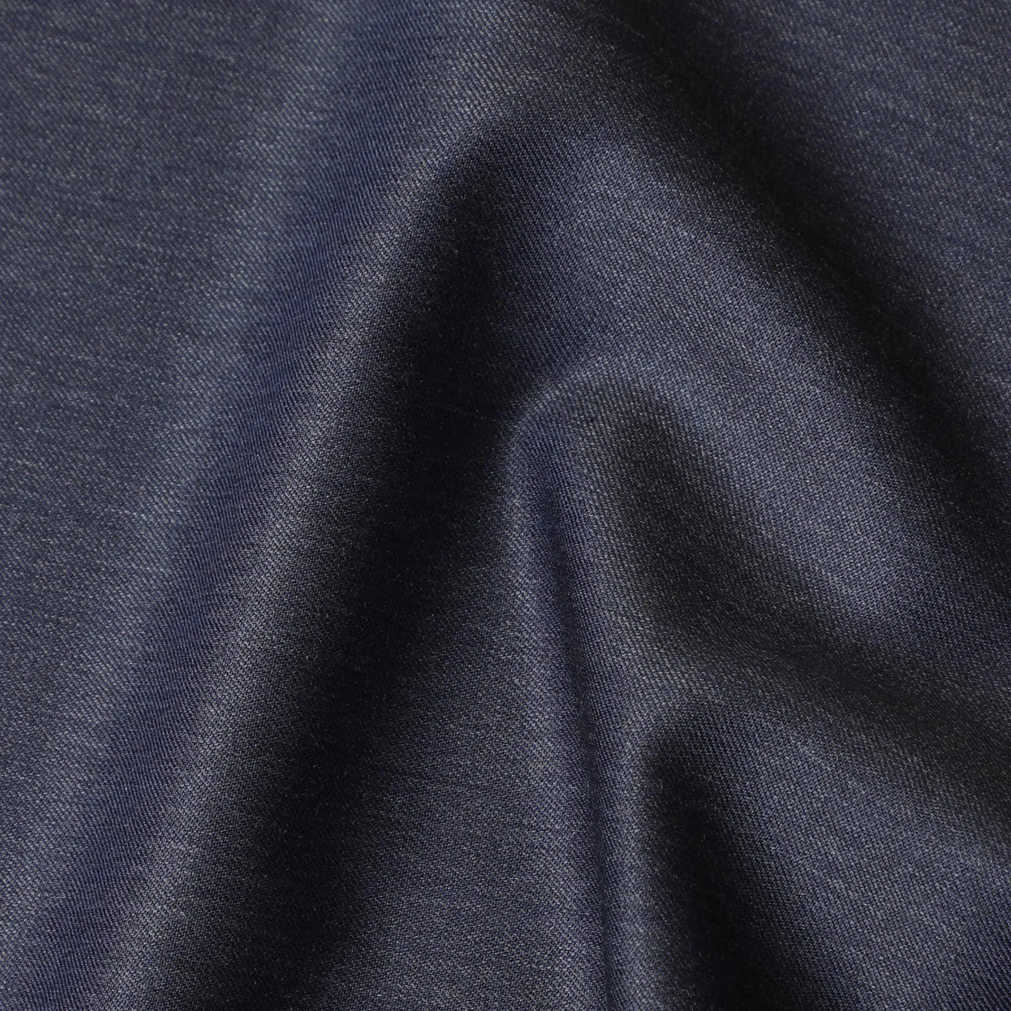 Chic Navy Blue Super 150's Wool Fabric - Quintessential British Weave, 150cm Wide - D18254