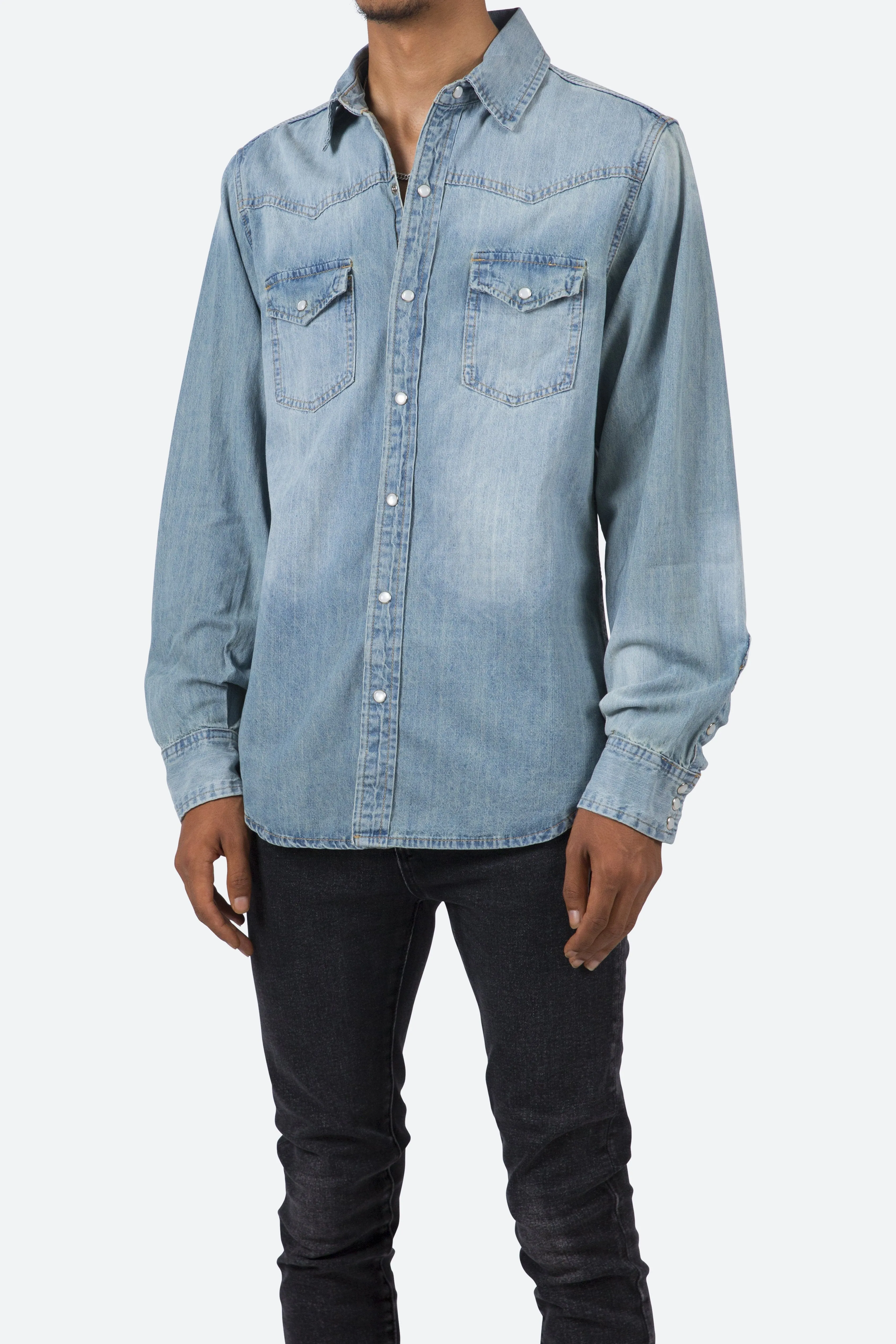 Classic Western Shirt - Blue