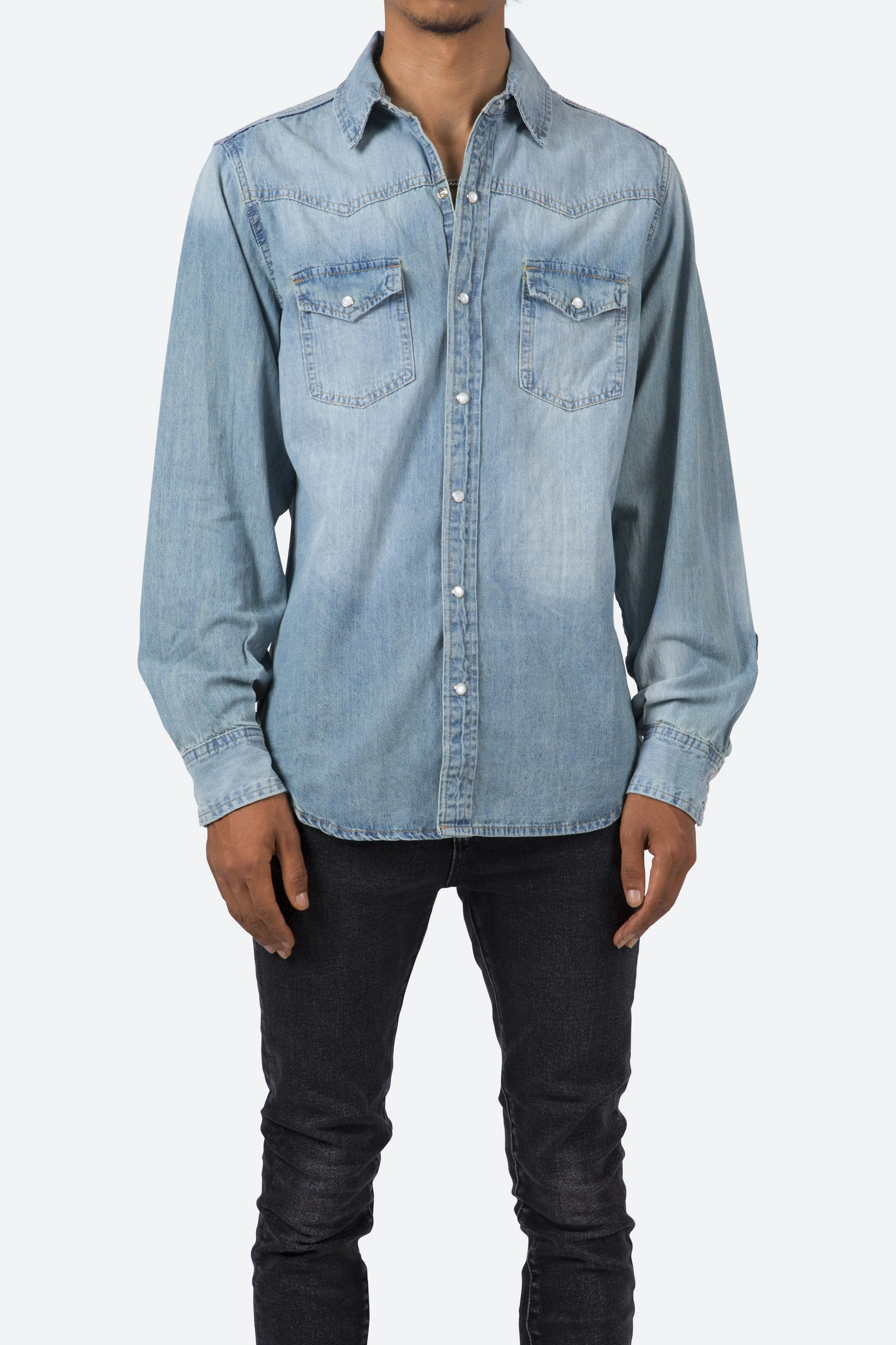 Classic Western Shirt - Blue