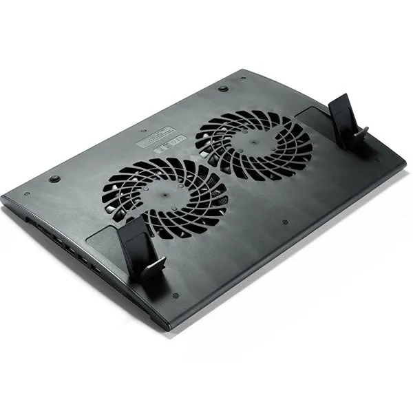 DeepCool WindPal Mini 15.6" Notebook Cooler With Metal Mesh and 140mm Blue LED Cooling Fan