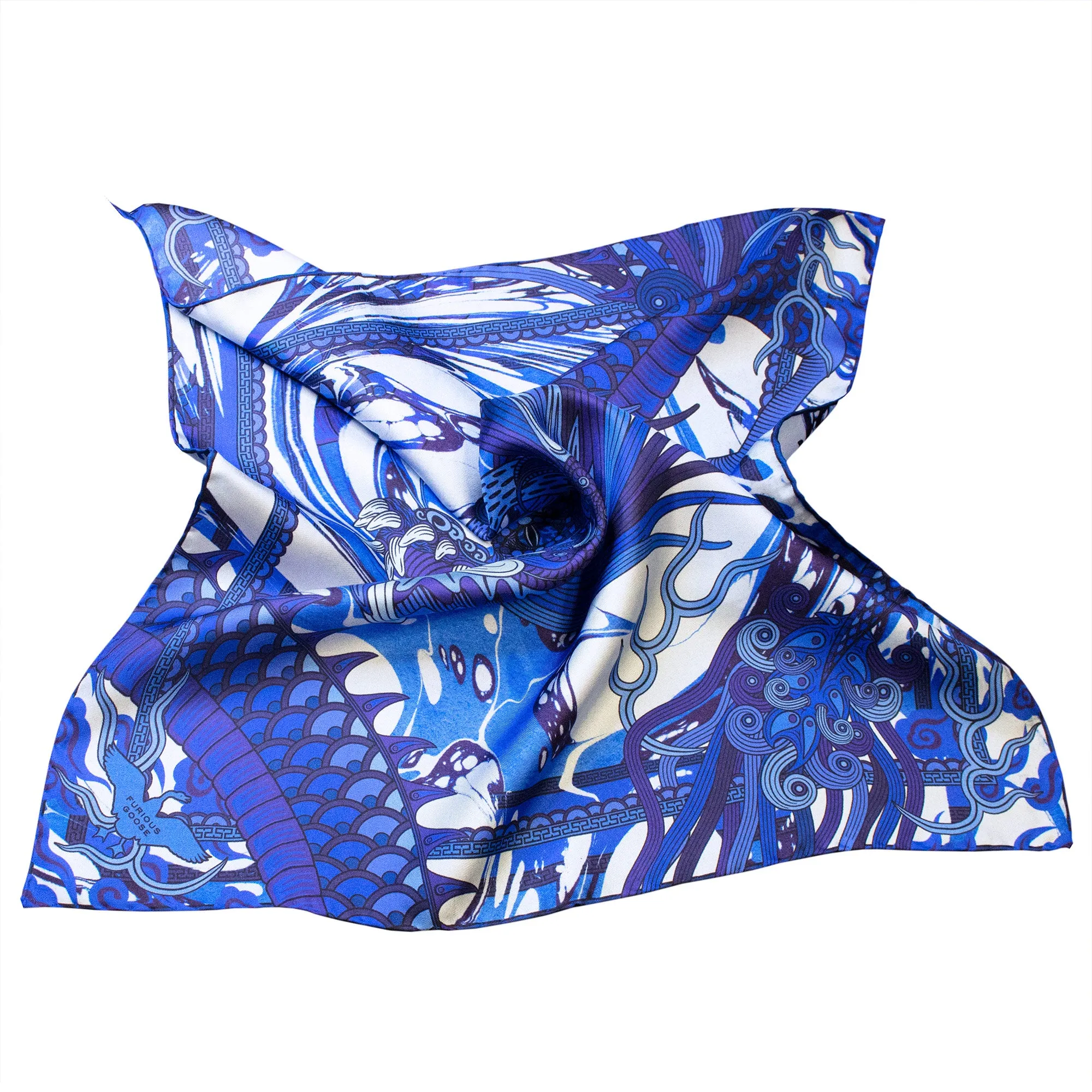 Dragon Square, Oriental Abyss – Silk Pocket Square