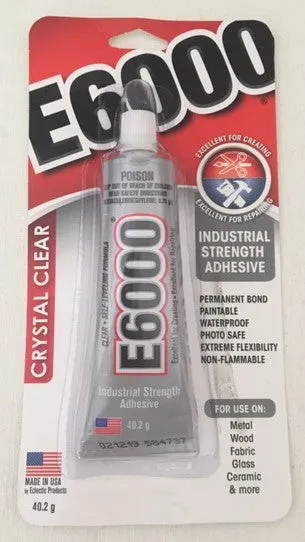 E6000 Adhesive Genuine USA Made - Various Sizes