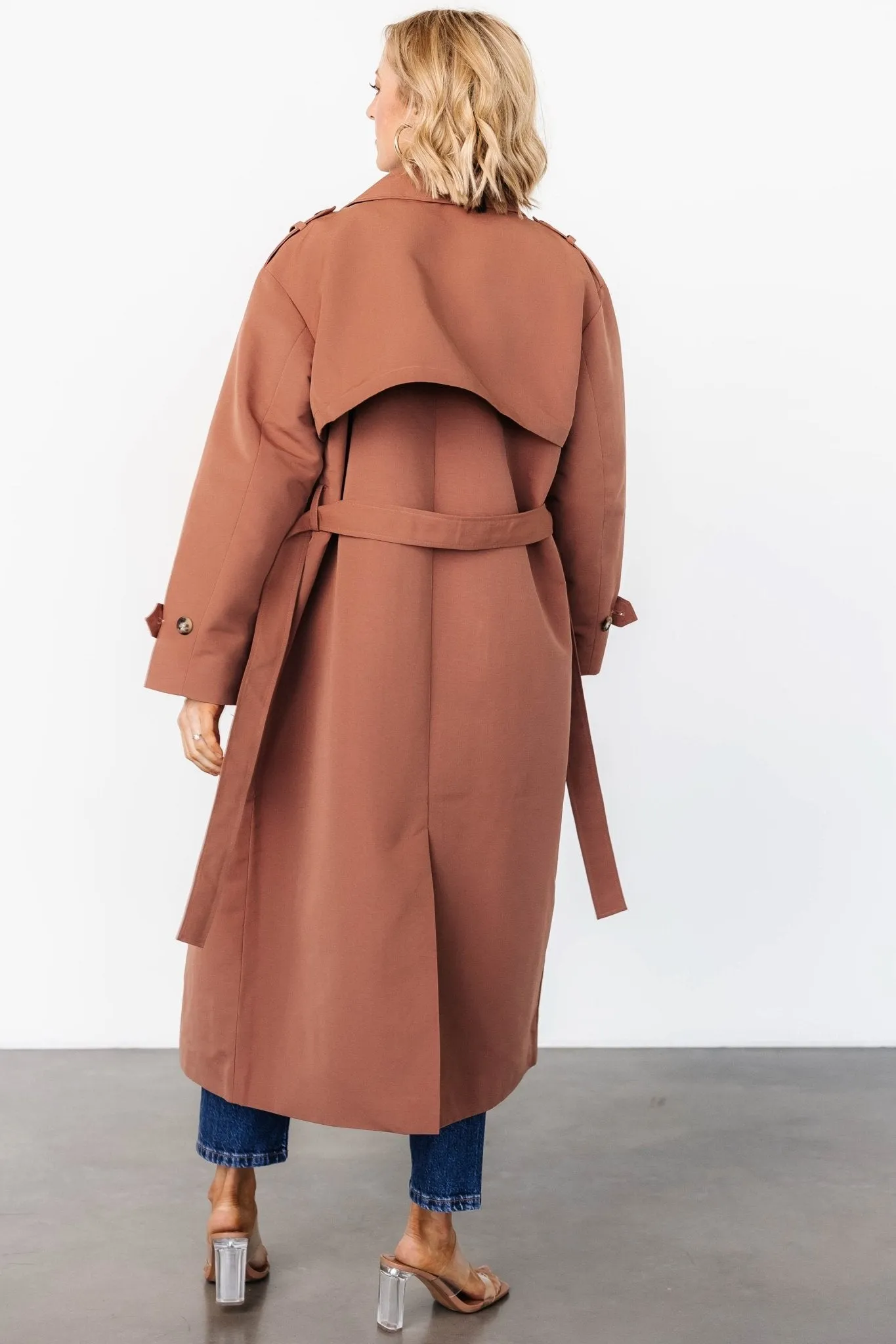 Elias Trench Coat | Warm Brown