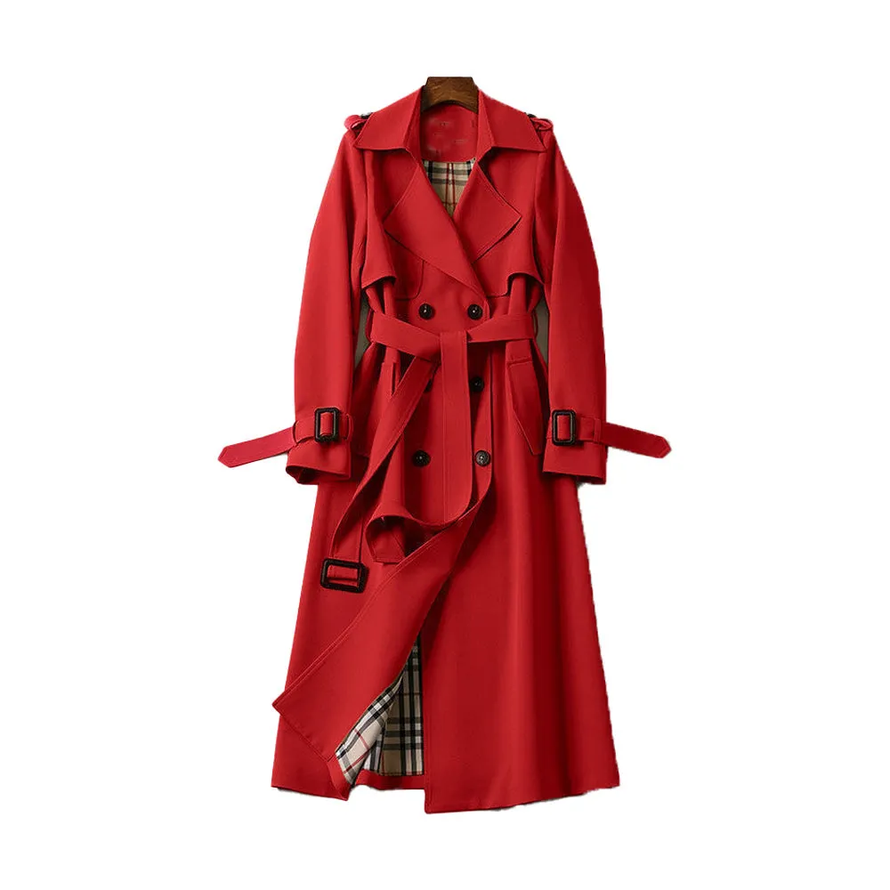 Estela | Ladies Trench Coat with Double Button Placket