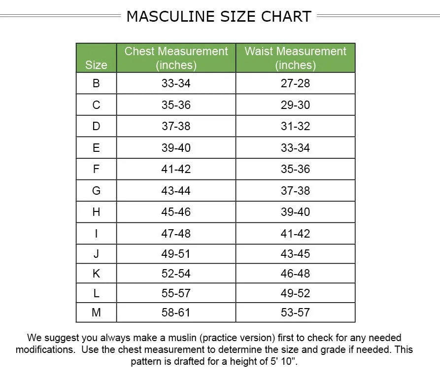 Excel Tee PDF Pattern Sizes B - M