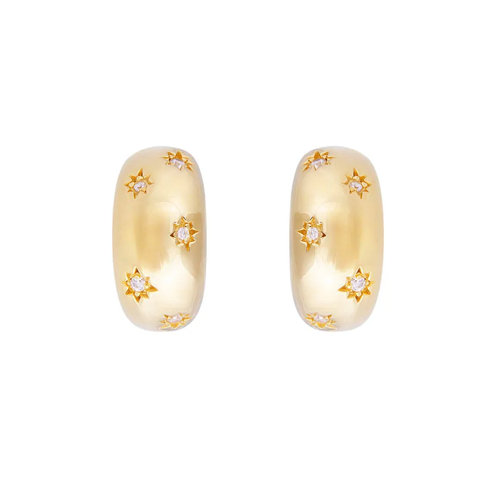 FAIRLEY - Starburst Flared Hoops