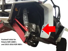 Footwell Skid Plate Set  |  Polaris RZR XP 1000