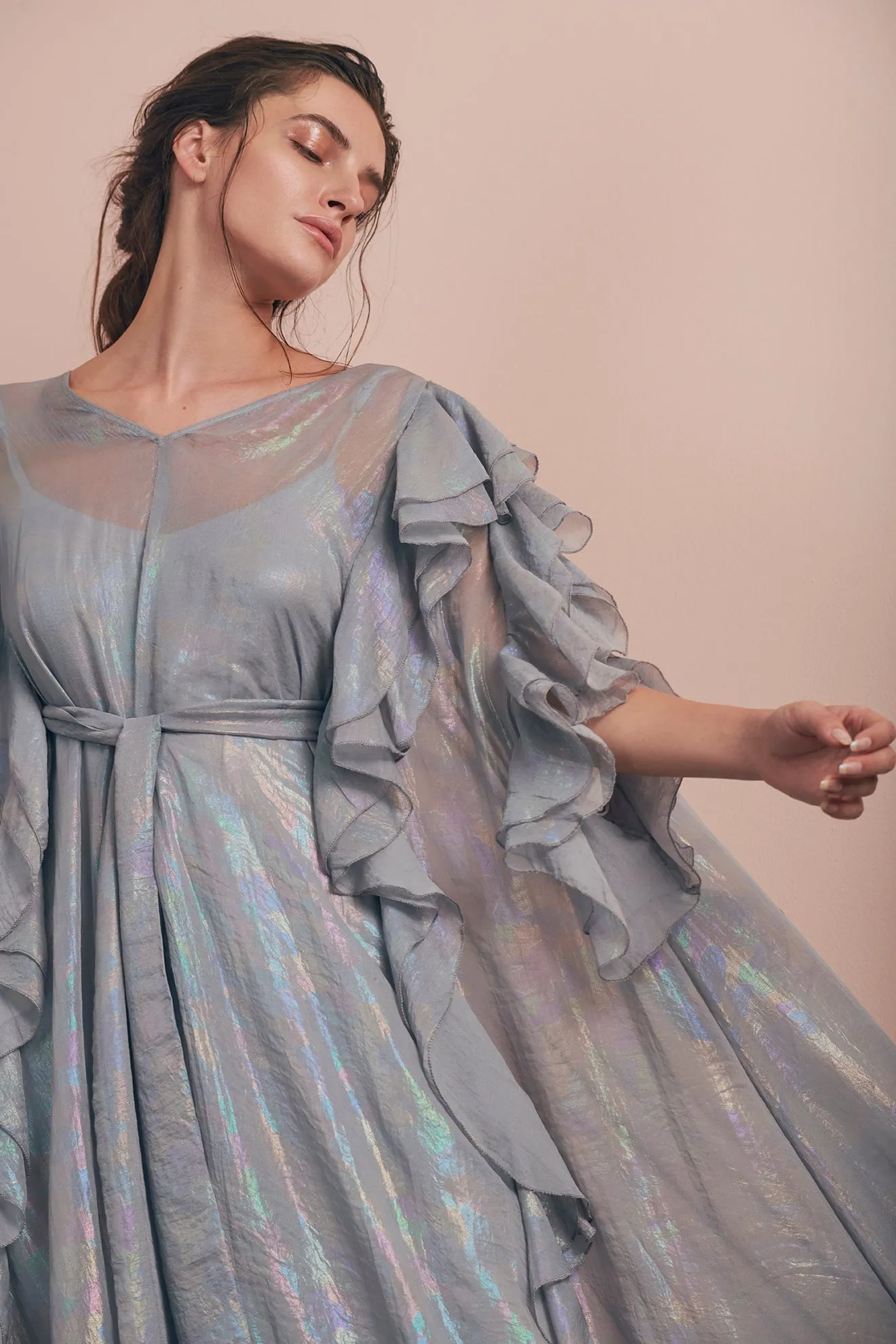 Frilled kaftan