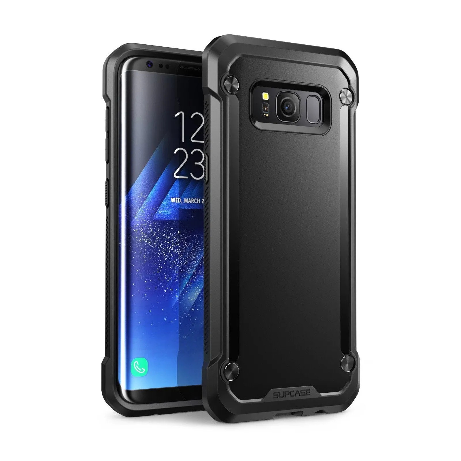 Galaxy S8 Plus Unicorn Beetle Hybrid Protective Bumper Case-Black